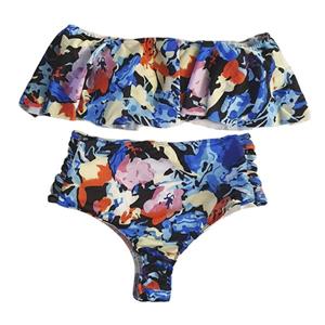 مایو زنانه مدل شنلی کوبیسم کد 374