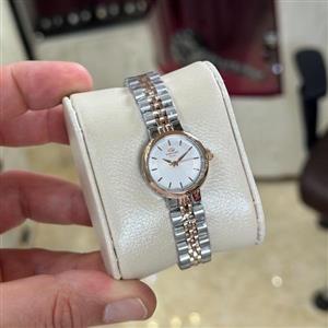 ساعت مچی زنانه الگانس ER2138L دورنگ رزگلد صفحه نقره ای