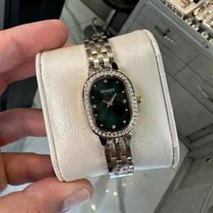 ساعت زنانه هومیس بیضی طلایی صفحه سبز HM23391s01-2