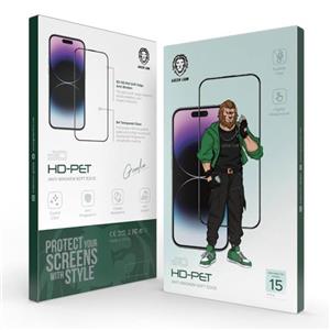 گلس شفاف گرین لاین 3D HD-PET آیفون iPhone 15 Pro 