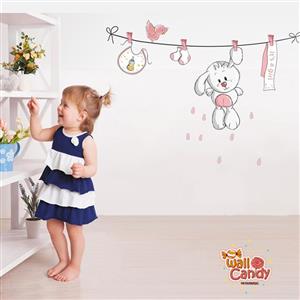 برچسب دیواری خرگوش آویزان کد can049