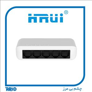 سوییچ شبکه 5 پورت HRUI HR-SW0050 PLUS