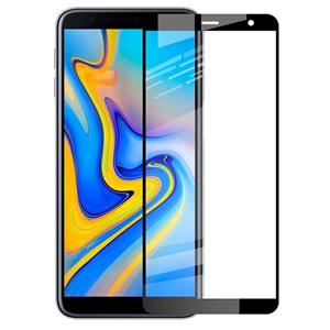 محافظ صفحه نمایش شیشه ای مدل Full مناسب برای گوشی موبایل سامسونگ Galaxy J4 Plus 2018