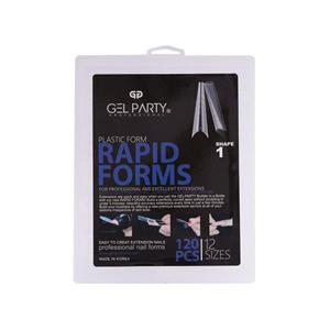 قالب ناخن شماره 1 ژل پارتی 120 عددی Gel Party Rapid Forms