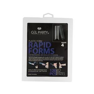 قالب ناخن شماره 4 ژل پارتی 120 عددی Gel Party Rapid Forms