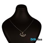 گردنبند طلا 18 عیار طرح دلفین (کد DN-P2498)