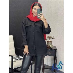 مانتو دو قاپک ساده کد 140