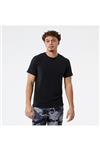 تی شرت فاق نرمال کوتاه طرح دار مردانه New Balance MT23059-BK
