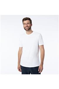 تی شرت  کوتاه طرح دار مردانه New Balance MNT3021-WT 