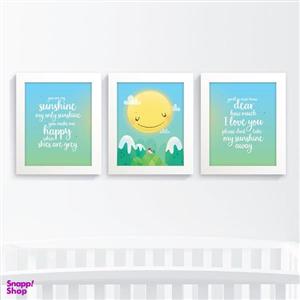 تابلو 3 تکه گالری آگاپه مدل G27