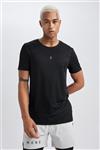 تی شرت  آستین استاندارد راسته مردانه Defacto X6142AZ23AU