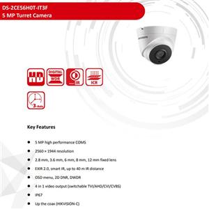 دوربین مداربسته هایک ویژن مدل DS-2CE56H0T-IT3F