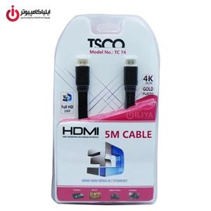 کابل HDMI تسکو مدل TC 74 به طول 5 متر