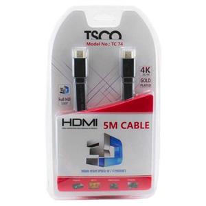 کابل HDMI تسکو مدل TC 74 به طول 5 متر