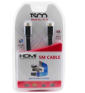 کابل HDMI تسکو مدل TC 74 به طول 5 متر