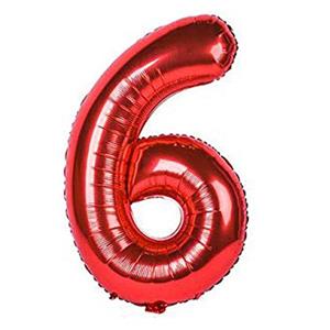 بادکنک فویلی طرح عدد 6