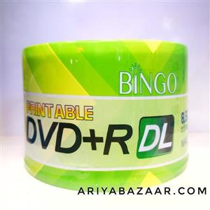 DVD9 خام بینگو ظرفیت 8.5 گیگابایت باکس دار 50 عددی 