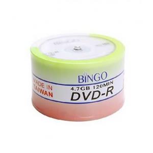 DVD9 خام بینگو ظرفیت 8.5 گیگابایت باکس دار 50 عددی 