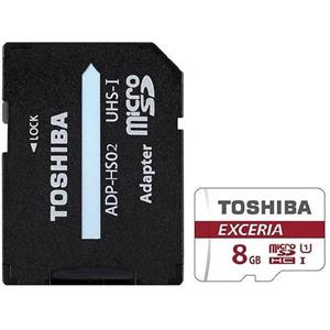کارت حافظه microSDHC توشیبا مدل EXCERIA M302-EA کلاس 10 استاندارد UHS-I U3 سرعت 90MBps همراه با آداپتور SD ظرفیت 8 گیگابایت 