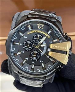 ساعت مچی مردانه دیزل شاخدار مشکی رزگلد DZ 302