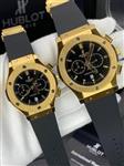 ساعت مچی ست هوبلو HUBLOT BIG BANG طلایی صفحه مشکی HBB-209