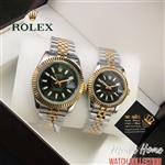 ساعت رولکس دیت جاست دورنگ سیلور طلایی صفحه مشکی Rolex Date Just