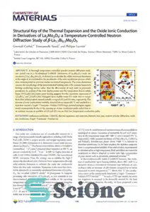 دانلود کتاب Structural Key of the Thermal Expansion and the Oxide Ionic Conduction in Derivatives of La2Mo2O9: a Temperature-Controlled Neutron...