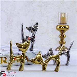 مجسمه ست گربه PVD