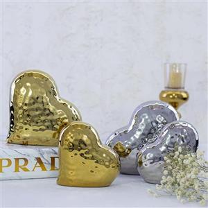 مجسمه قلب جفتی PVD