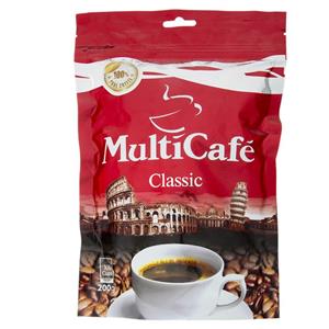 قهوه فوری کلاسیک مولتی کافه مقدار 200 گرم Multi Cafe Classic Instant Coffee 200Gr