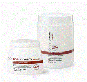 ماسک مو آیس کریم مدل keratin حجم 1000 میلی لیتر