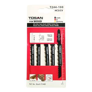 تیغه اره عمودبر توسن مدل T244-100 بسته 5 عددی Tosan Jigsaw Blade Pack Of 