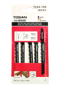 تیغه اره عمودبر توسن مدل T244-100 بسته 5 عددی Tosan Jigsaw Blade Pack Of 