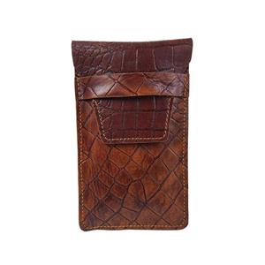 کیف گوشی کمری طرح کرکدیلG-109 چرم طبیعی