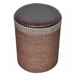 سبد رخت چرک طرح حصیر مدل استوانه ای