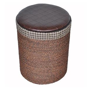سبد رخت چرک طرح حصیر مدل استوانه ای