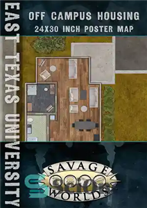 دانلود کتاب Savage Worlds: East Texas University Maps: Off-Campus Housing – جهان های وحشی: نقشه های دانشگاه تگزاس شرقی: مسکن... 