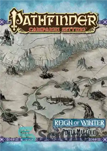 دانلود کتاب Pathfinder Campaign Setting Reign of Winter Poster Map Folio تنظیم کمپین 
