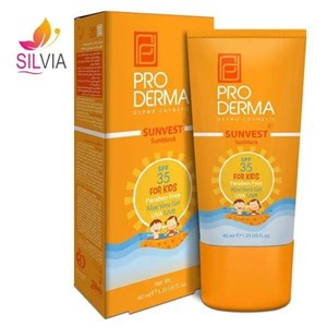 کرم ضد آفتاب کودکان پرودرما مدل SPF35 حجم 40 میلی لیتر