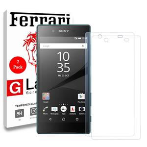 محافظ صفحه نمایش فراری مدل Ultra Clear Crystal مناسب برای گوشی موبایل سونی Sony Xperia Z5 مجموعه دو عددی