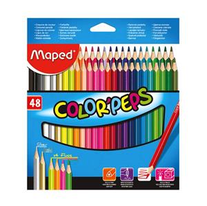 مداد رنگی 48 رنگ مپد مدل کالر پپس Maped Color Peps 48 Color Pencil