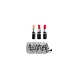 ست سه رژ لب و کیف آرایشی مک MAC Snow Ball Mini Lipstick Kit Cool