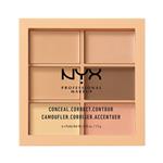 پالت کانتور کانسیلر و کورکتور نیکس NYX professional makeup conceal correct contour pallete