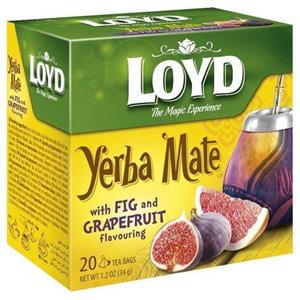 دمنوش یربامیت لوید با طعم انجیر و گریپ فروت تعداد 20 عددی Yerbamate Fig and Grapefruit Herbal Tea