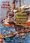 دانلود کتاب Why Gallipoli Matters: Interpreting Different Lessons From History – چرا گالیپولی مهم است: تفسیر درس های مختلف از...