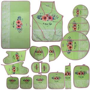 سرویس آشپزخانه 17 پارچه اویم مدل Love Life