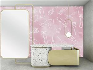 کاغذ دیواری آرایشگاه زنانه M10157400