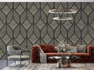 کاغذ دیواری لاکچری هندسی M10129700