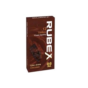 کاندوم روبکس مدل chocolate بسته 12 عددی
