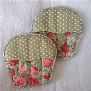 دستگیره مدل دار،مدل کاپ کیک، بسیار زیبا و ظریف، جنس کتان نخ بروجرد، مناسب برای استفاده در آشپزخانه